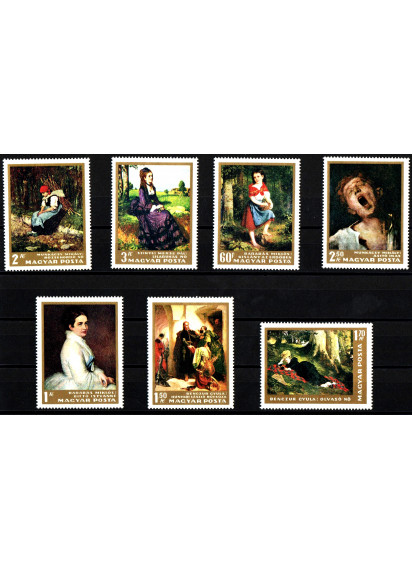UNGHERIA 1966 francobolli serie completa nuova Yvert e Tellier 1865/71